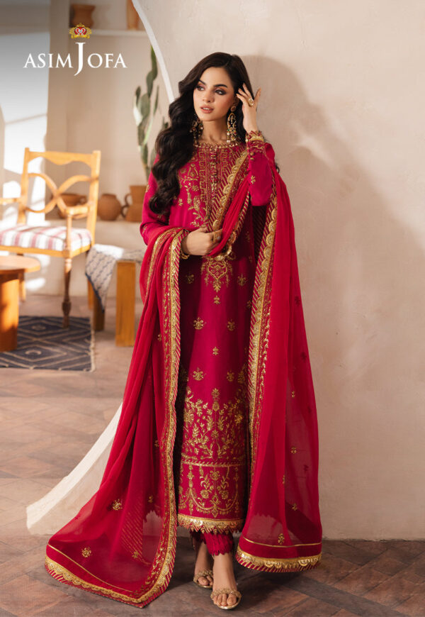 Asim Jofa Ajhe-08 Embroidered Jumbo Silk
