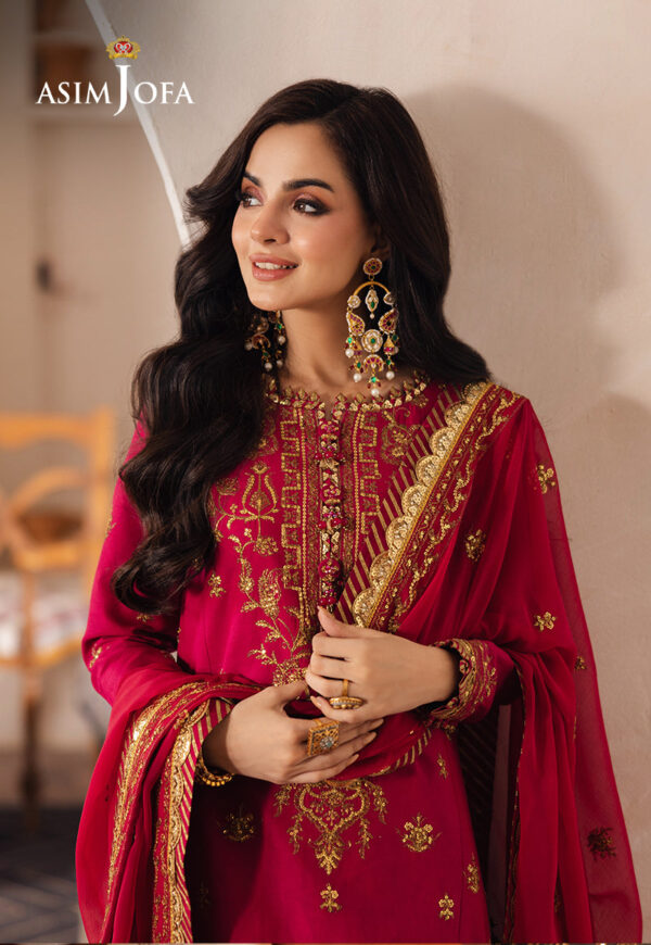 Asim Jofa Ajhe-08 Embroidered Jumbo Silk