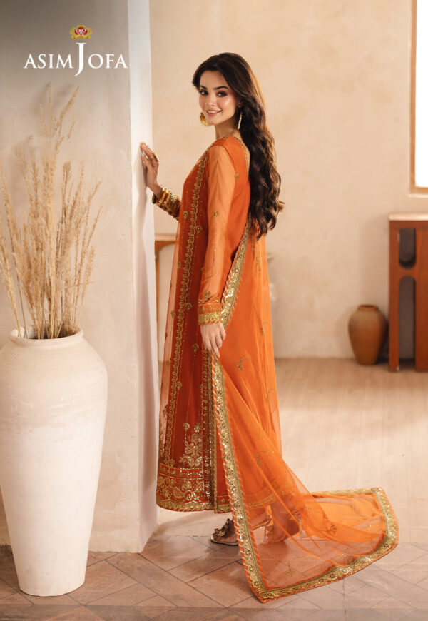 Asim Jofa Ajhe-09 Embroidered Net