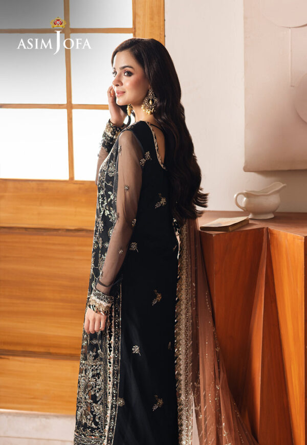 Asim Jofa Ajhe-05 Embroidered Net