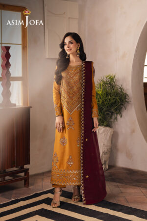 Asim Jofa Ajheb-07 Embroidered Jumbo Silk Stitched 
