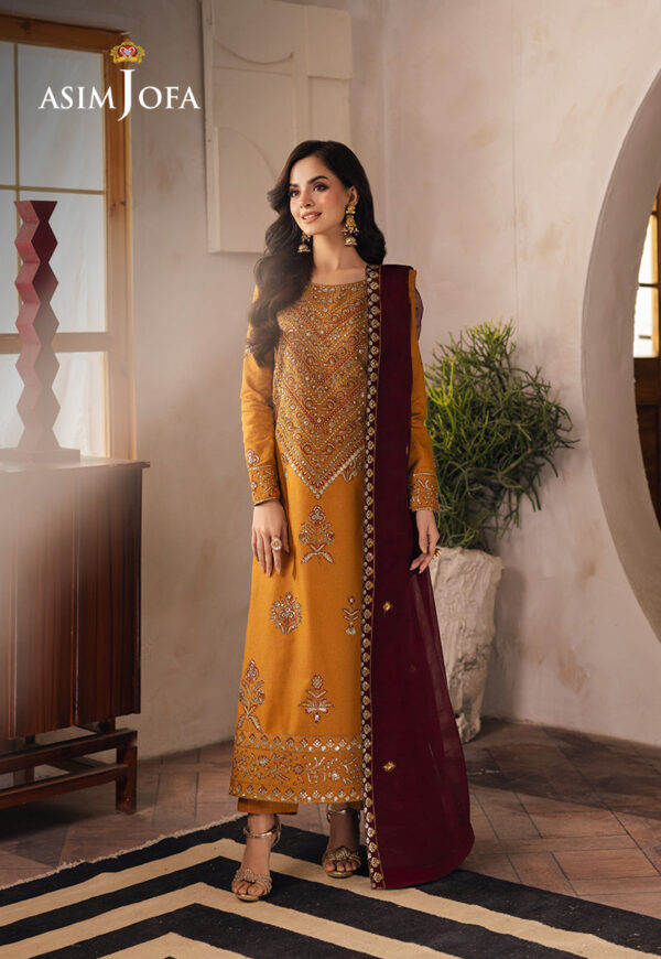 Asim Jofa Ajheb-07 Embroidered Jumbo Silk Stitched