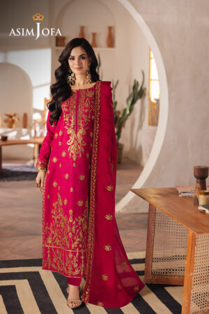 Asim Jofa Ajheb-08 Embroidered Jumbo Silk Stitched 