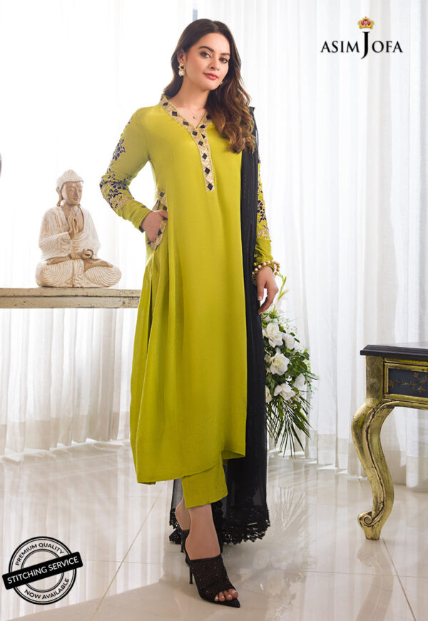 Asim Jofa Ajim-18 Embroidered Raw Silk