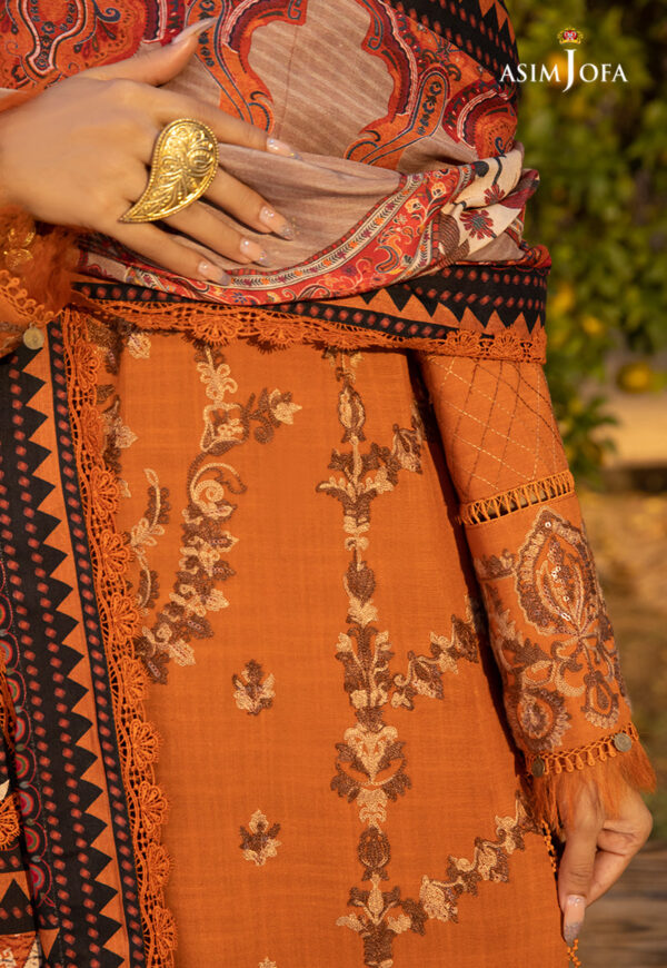 Asim Jofa Ajw-08 Embroidered Linen