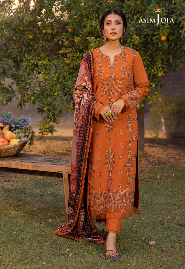 Asim Jofa Ajw-08 Embroidered Linen