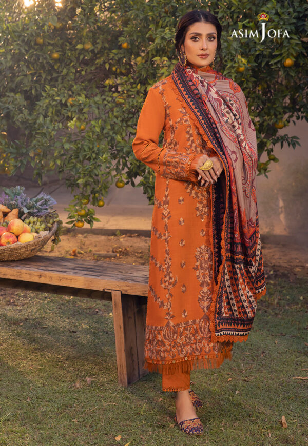 Asim Jofa Ajw-08 Embroidered Linen