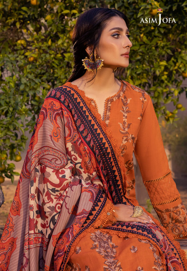Asim Jofa Ajw-08 Embroidered Linen