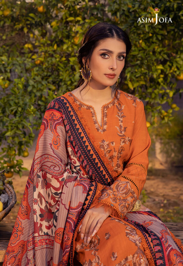 Asim Jofa Ajw-08 Embroidered Linen
