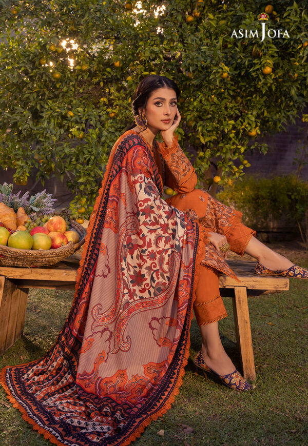 Asim Jofa Ajw-08 Embroidered Linen