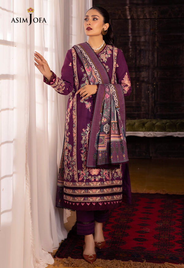 Asim Jofa Ajw-12 Embroidered Khaddar
