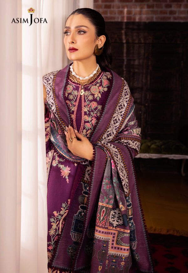Asim Jofa Ajw-12 Embroidered Khaddar
