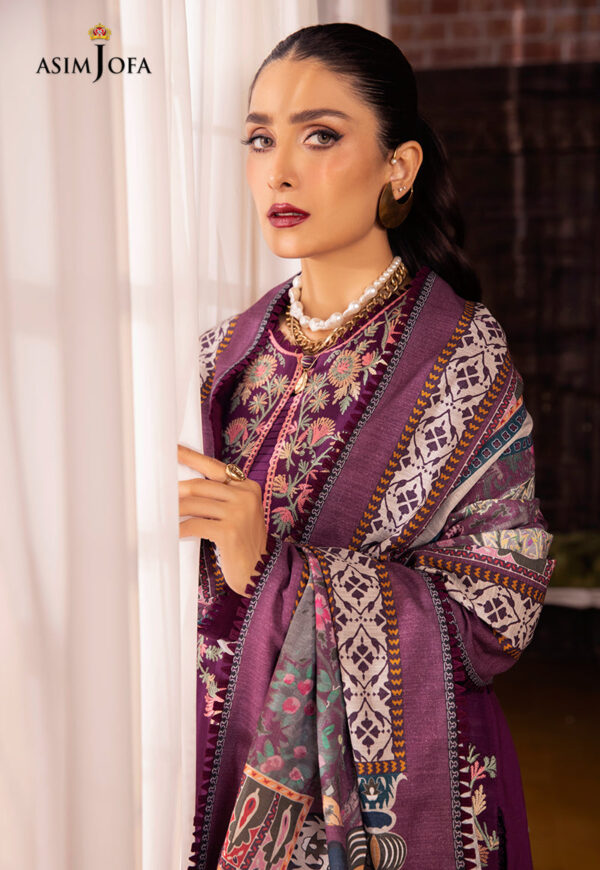 Asim Jofa Ajw-12 Embroidered Khaddar