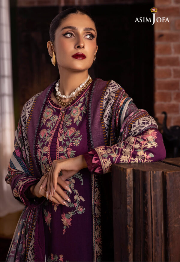 Asim Jofa Ajw-12 Embroidered Khaddar