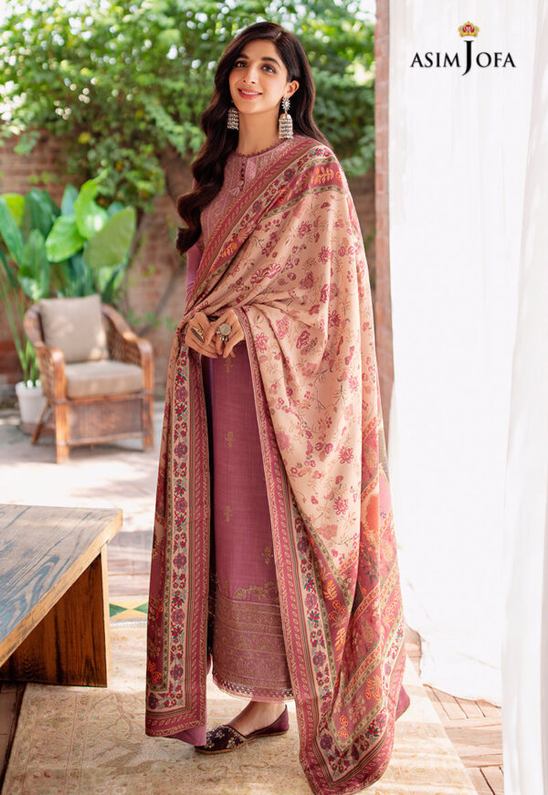 Asim Jofa Ajw-17 Embroidered Linen