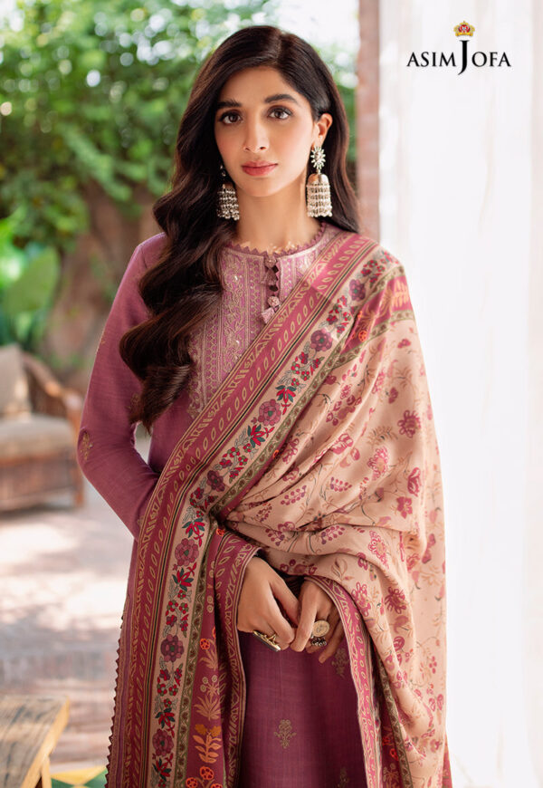 Asim Jofa Ajw-17 Embroidered Linen