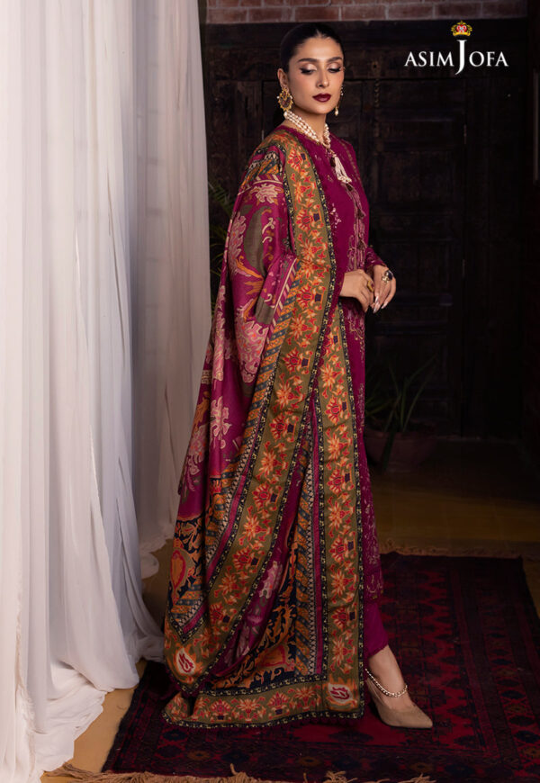 Asim Jofa Ajw-18 Embroidered Linen