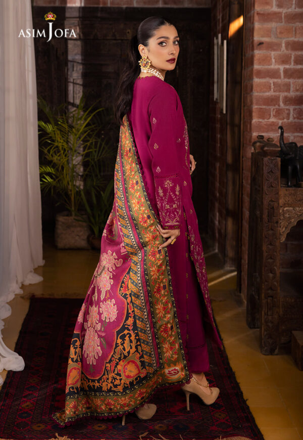 Asim Jofa Ajw-18 Embroidered Linen