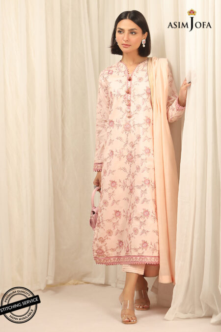 Asim Jofa Ajwe-07 Embroidered Cambric 
