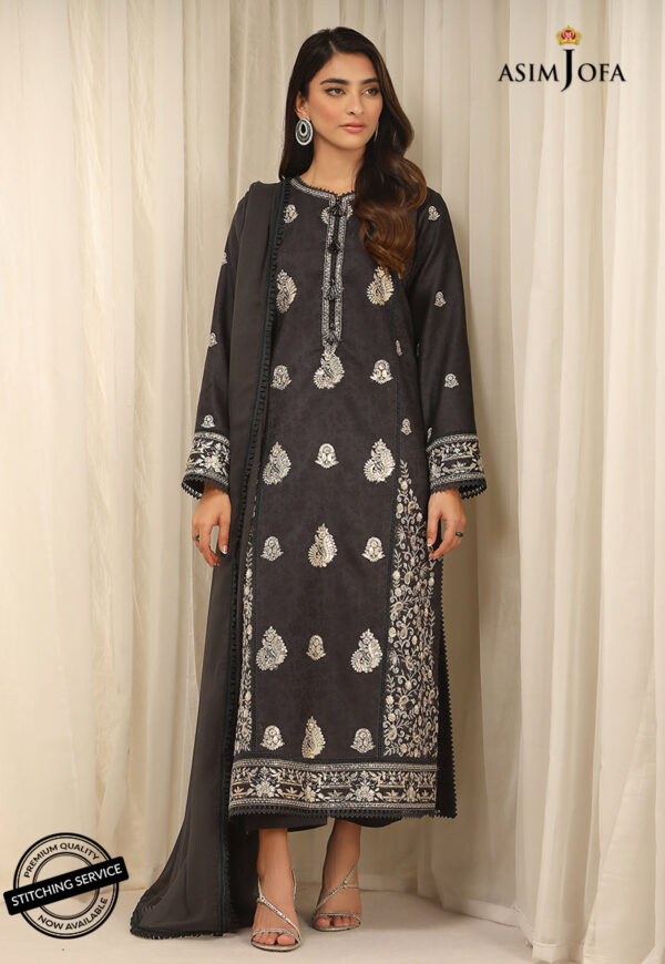 Asim Jofa Ajwe-12 Embroidered Self-Jacquard