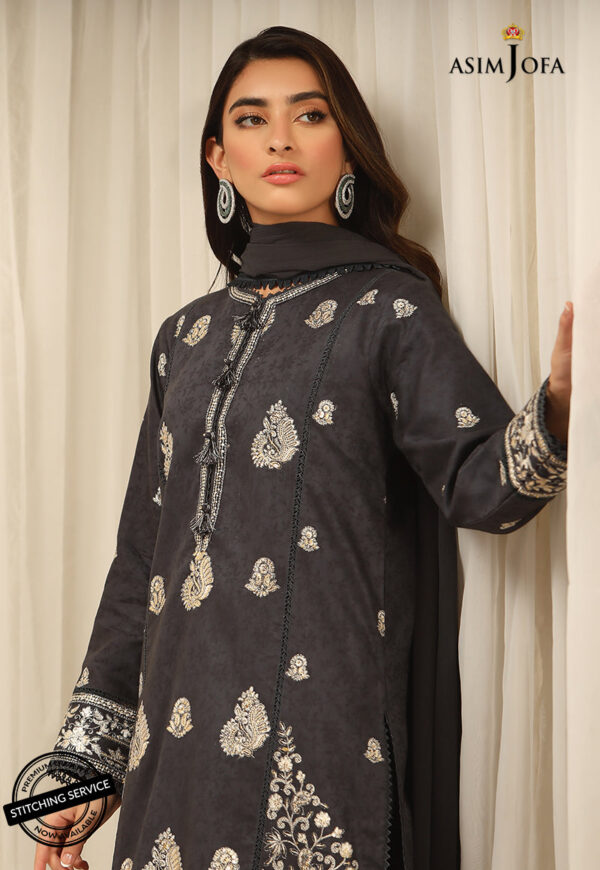 Asim Jofa Ajwe-12 Embroidered Self-Jacquard