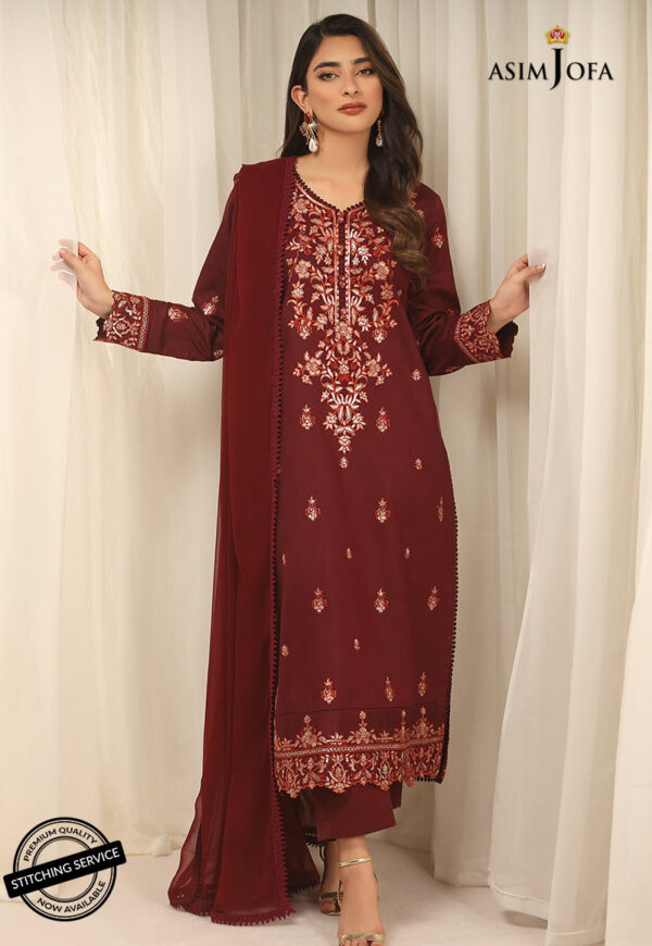 Asim Jofa Ajwe-14 Embroidered Self-Jacquard