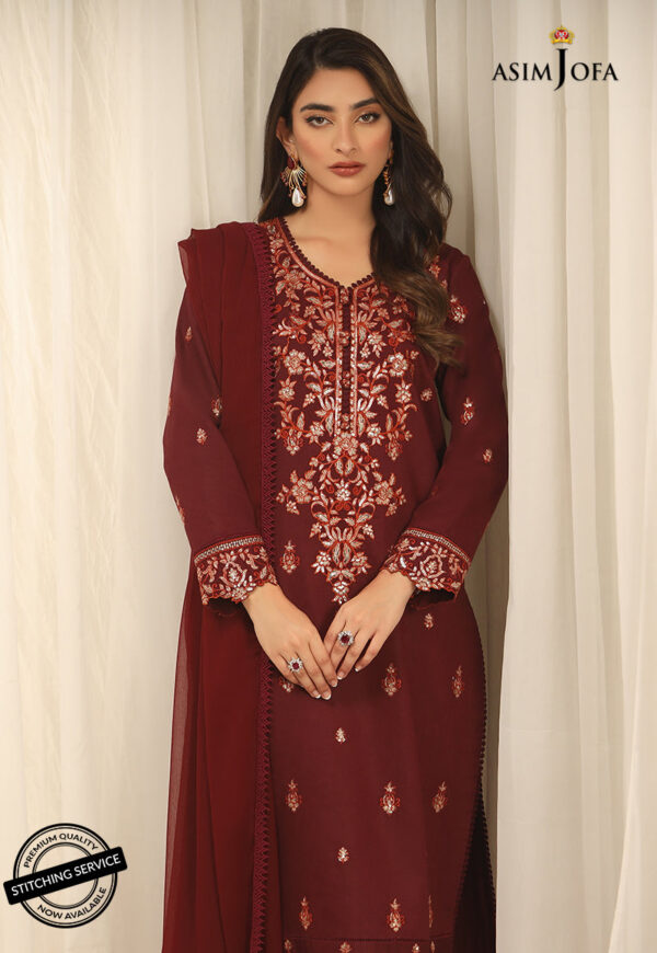 Asim Jofa Ajwe-14 Embroidered Self-Jacquard