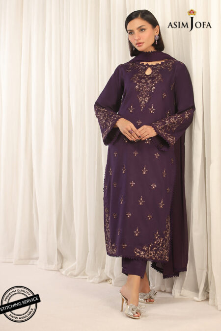 Asim Jofa Ajwe-17 Embroidered Cambric 