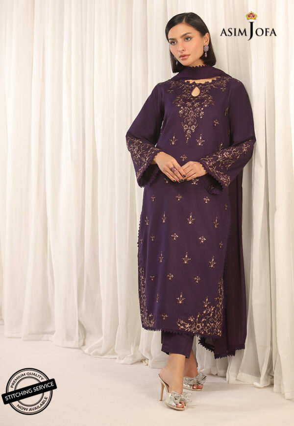Asim Jofa Ajwe-17 Embroidered Cambric