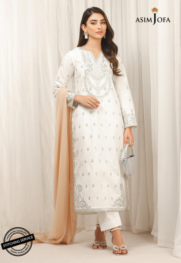 Asim Jofa Ajwe-18 Embroidered Cambric