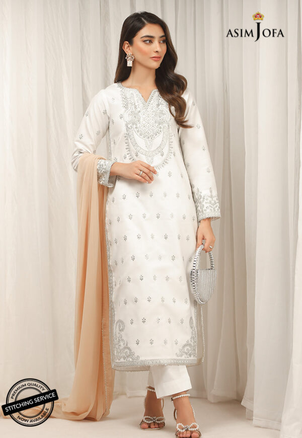 Asim Jofa Ajwe-18 Embroidered Cambric