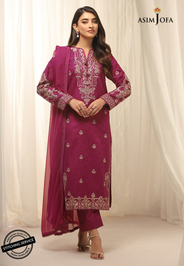 Asim Jofa Ajwe-19 Embroidered Self-Jacquard