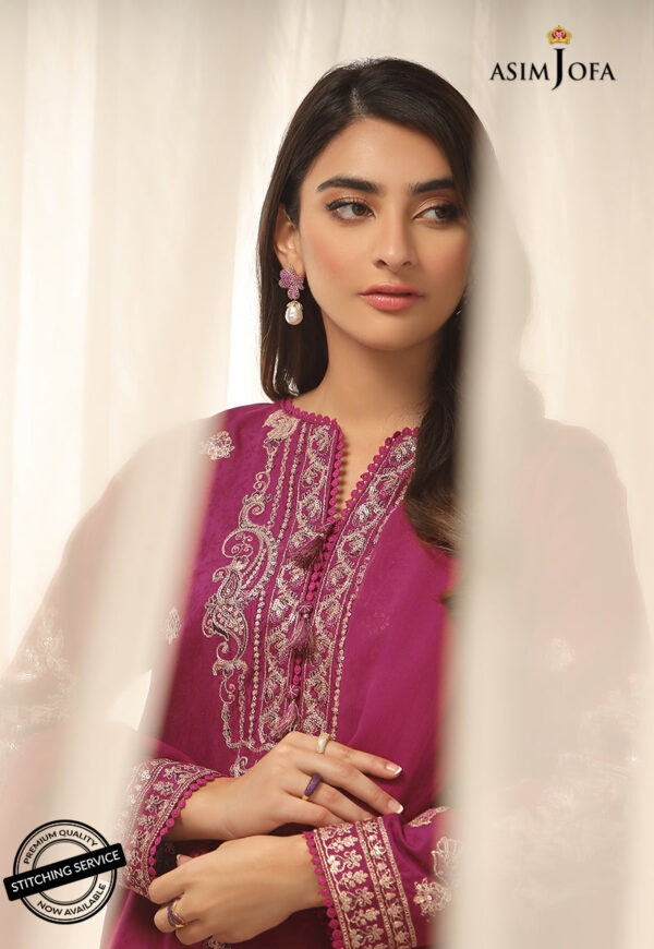 Asim Jofa Ajwe-19 Embroidered Self-Jacquard
