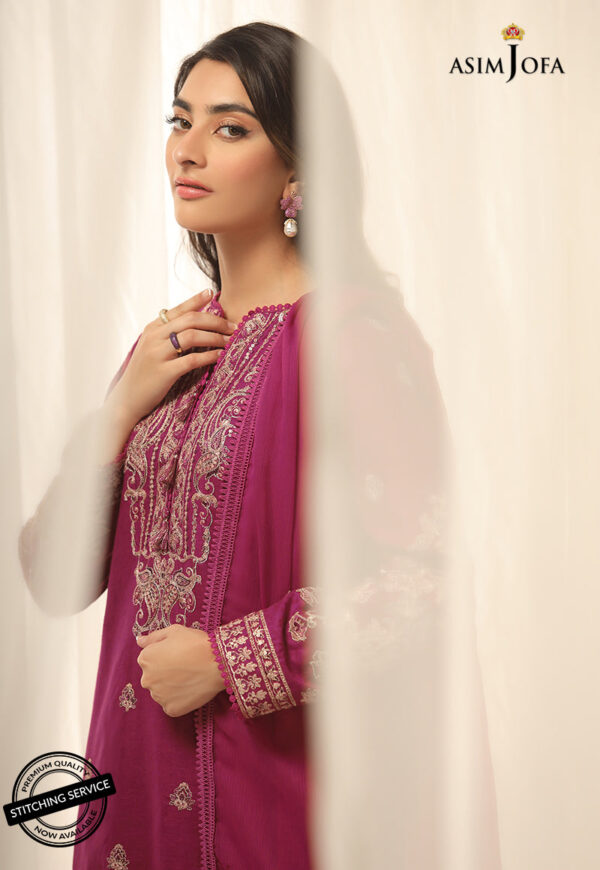 Asim Jofa Ajwe-19 Embroidered Self-Jacquard