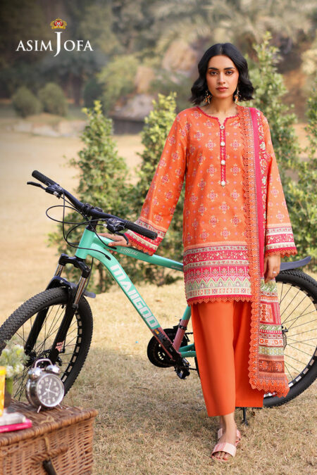 Asim Jofa Ajuub-08 Printed Lawn 