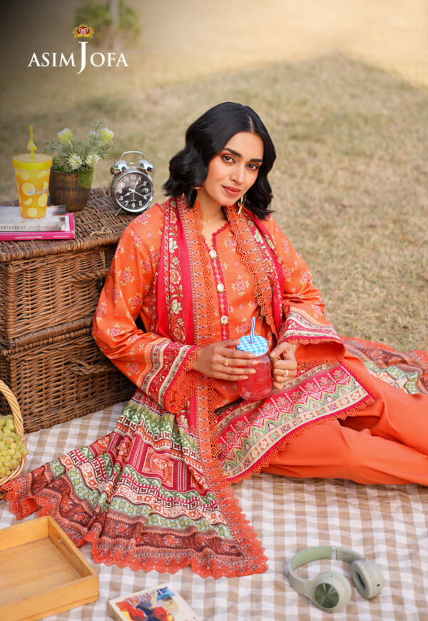 Asim Jofa Ajuub-08 Printed Lawn
