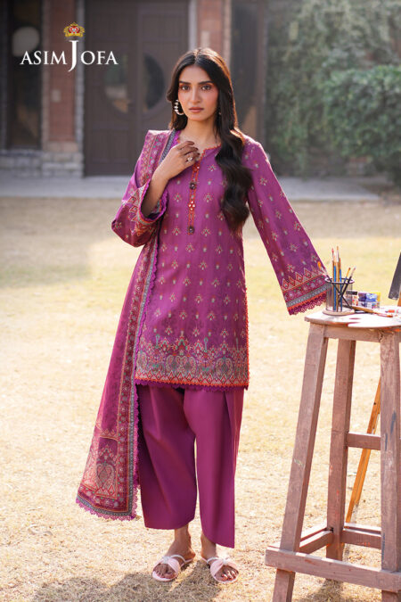 Asim Jofa Ajuub-12 Printed Lawn 