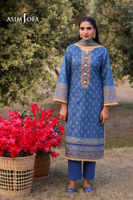 Asim Jofa Ajuub-03 Printed Lawn 