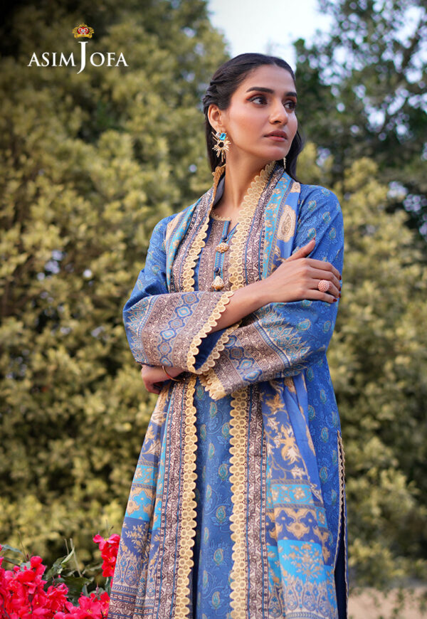 Asim Jofa Ajuub-03 Printed Lawn