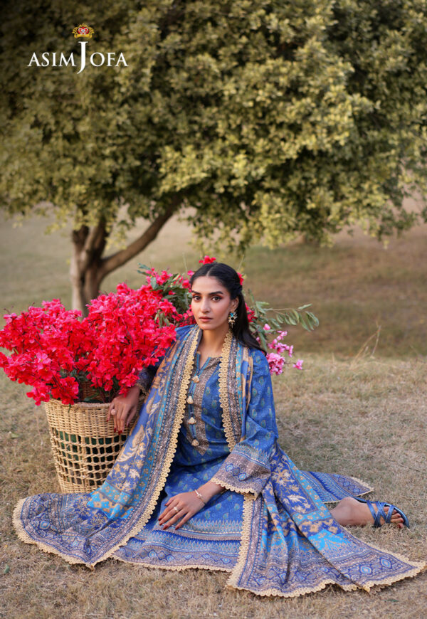 Asim Jofa Ajuub-03 Printed Lawn