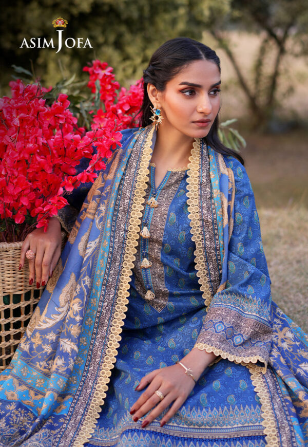 Asim Jofa Ajuub-03 Printed Lawn