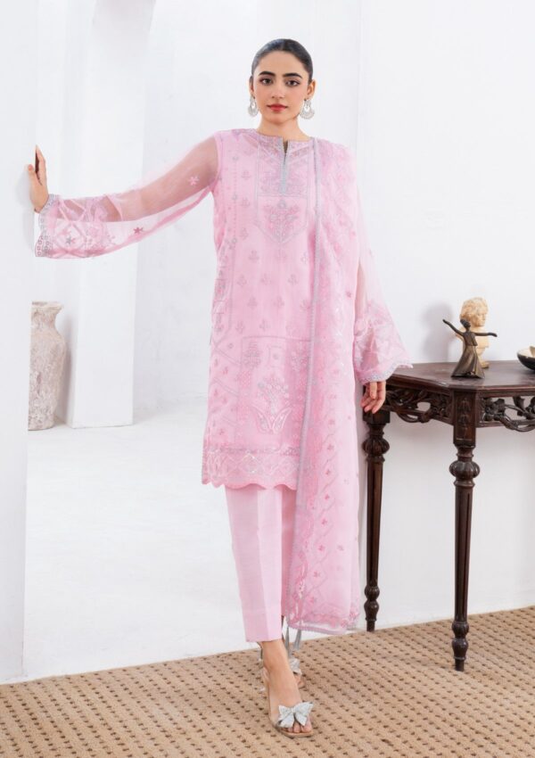 Fozia Khalid Frm25 05 Gulab Rang Mahal Eid Festive Pret Collection