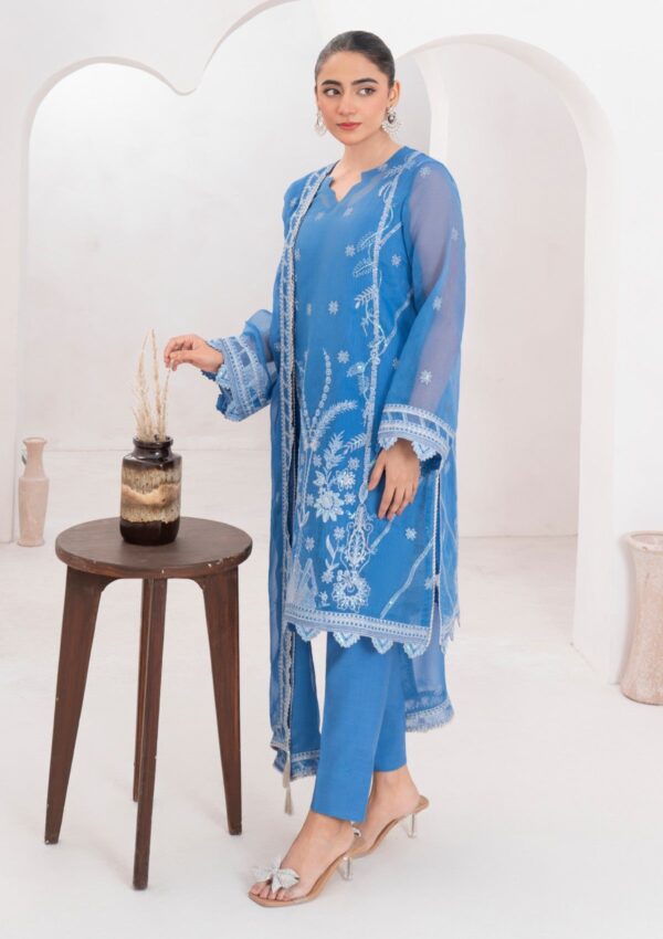 Fozia Khalid Frm25 08 Neelum Rang Mahal Eid Festive Pret Collection - Image 3