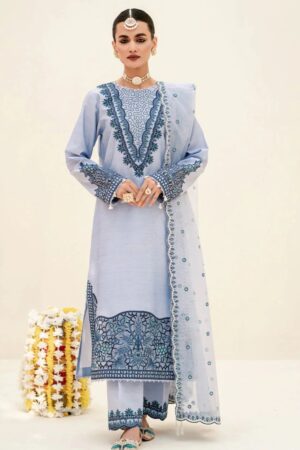 Fozia Khalid Heather Blue Elayne Festive
