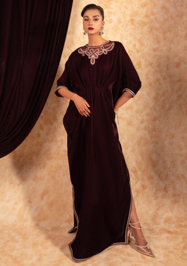 Fozia Khalid Ruby Velvet Deck 24 Pret Collection