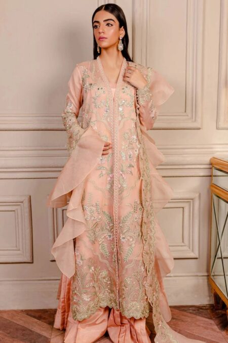 Fozia Khalid Vol 3 Juliet Peach Lumieres Festive
