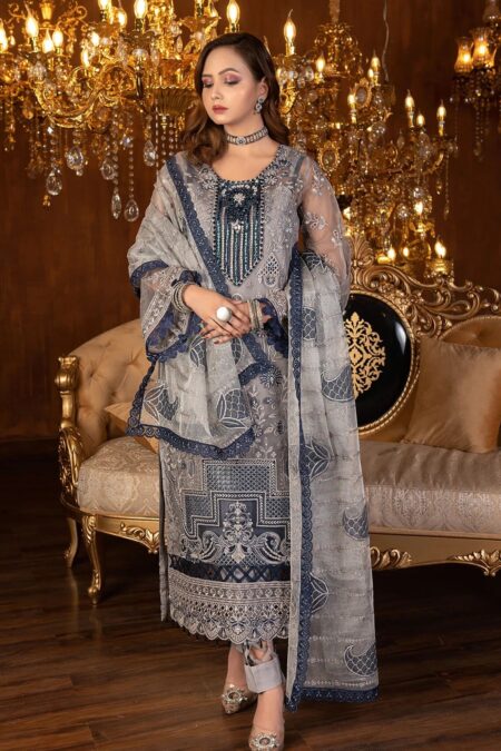 Janique Volume 4 Je24 033 Metallic Grey Jj Embellish
