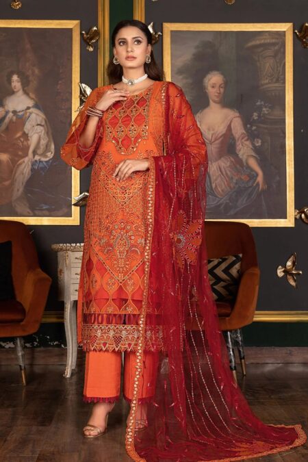 Janique Volume 4 Je24 034 International Orange Jj Embellish