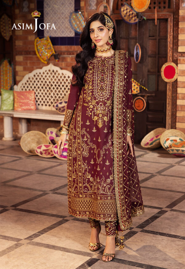Asim Jofa Ajcd-09 Embroidered Twisted Silk