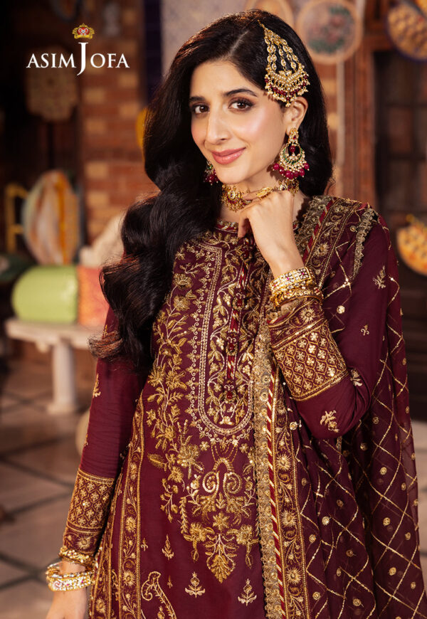 Asim Jofa Ajcd-09 Embroidered Twisted Silk
